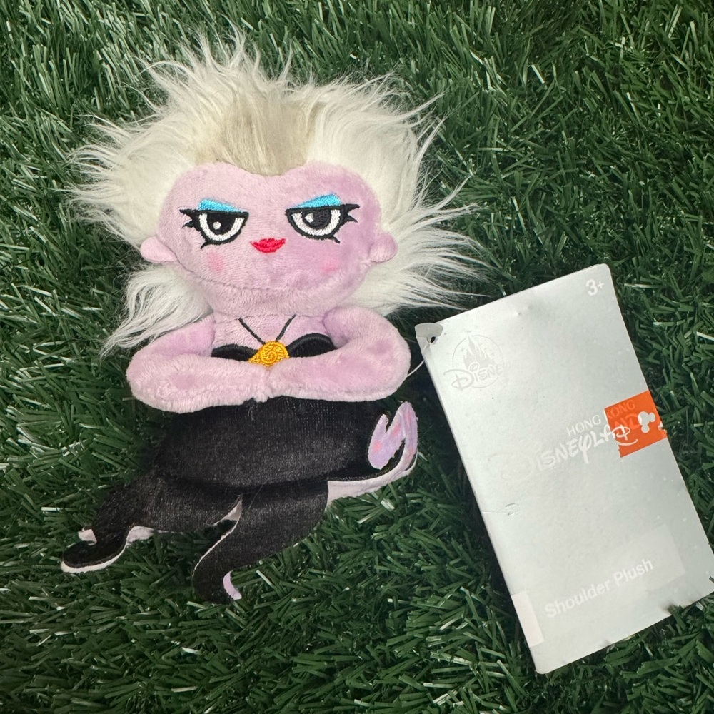 Disney Ursula Plush with White Hair and Black Outfit